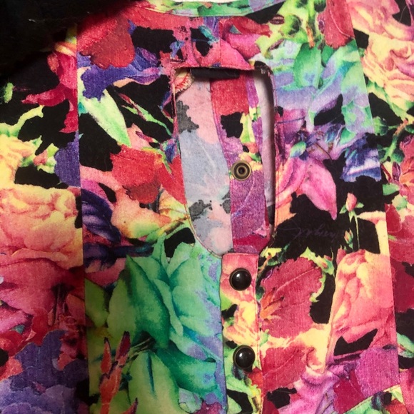 Fun & Flirty Floral Vintage Mini Dress - Picture 5 of 8